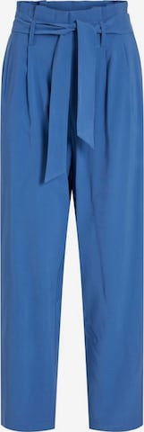 VILA Regular Pleat-Front Pants in Blue: front