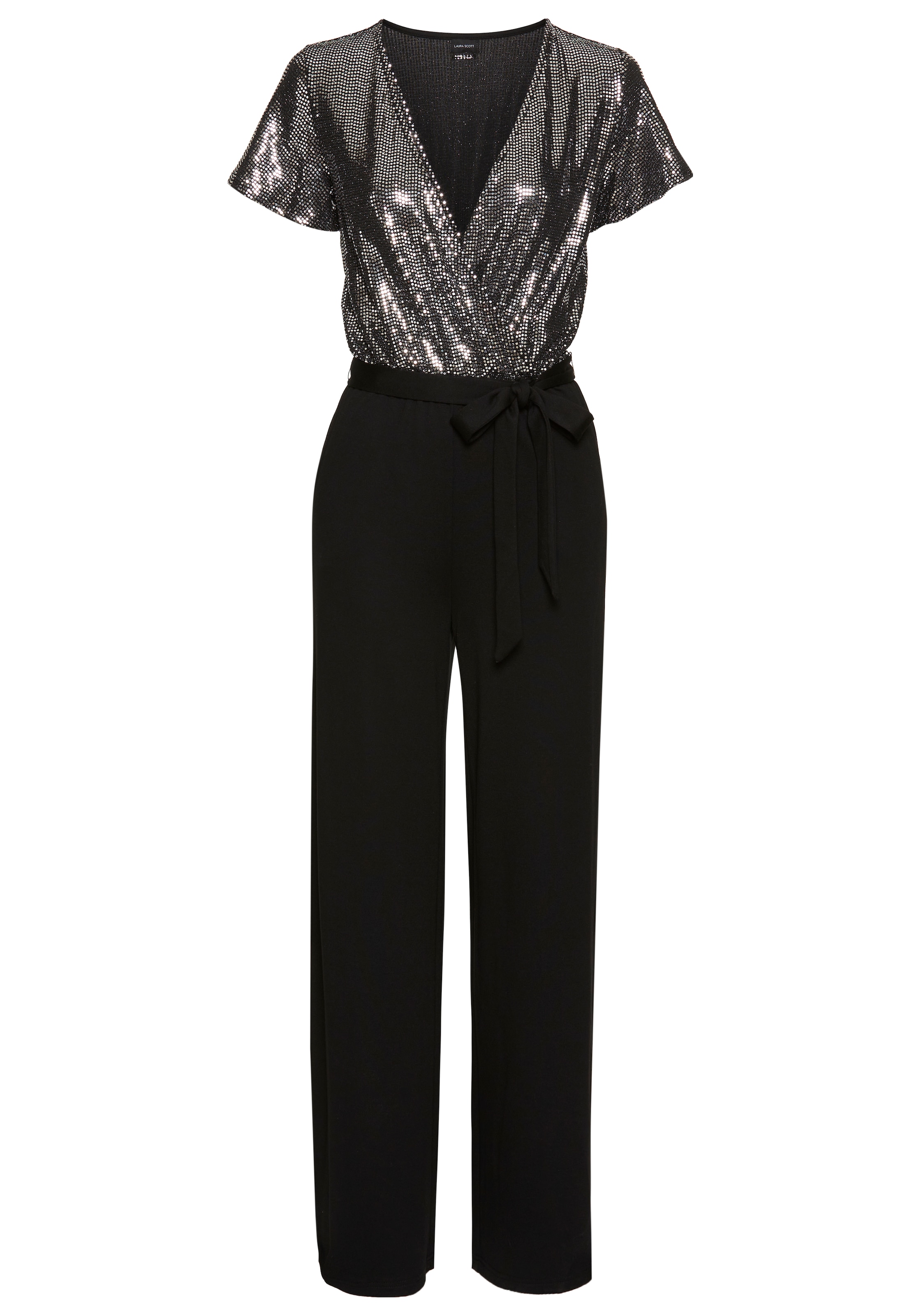 LAURA SCOTT Jumpsuit 'Laura' in Black: front