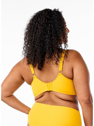 Swim by Zizzi - Bustier Top de bikini 'Serina' en amarillo