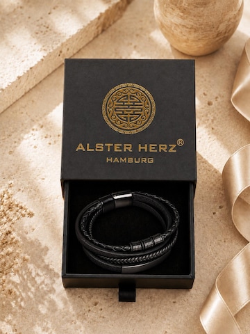 Alster Herz - Pulsera 'MATTEO' en negro