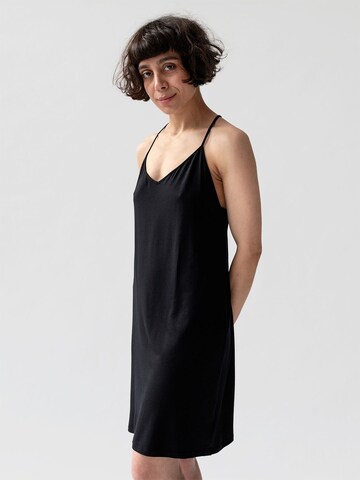 Erlich Textil - Camisola de pijama 'MADELEN' em preto