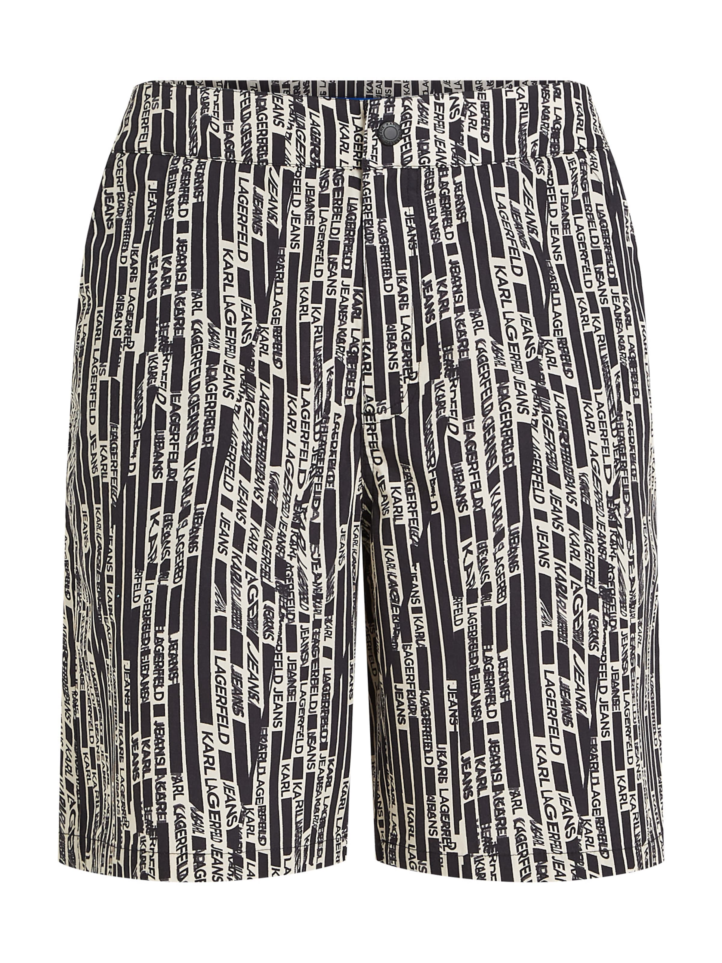 Regular Pantalon KARL LAGERFELD JEANS en noir : devant