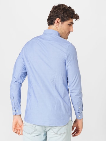 TOMMY HILFIGER Slim fit Overhemd in Blauw