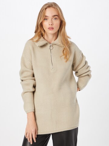 Pull-over NA-KD en beige : devant