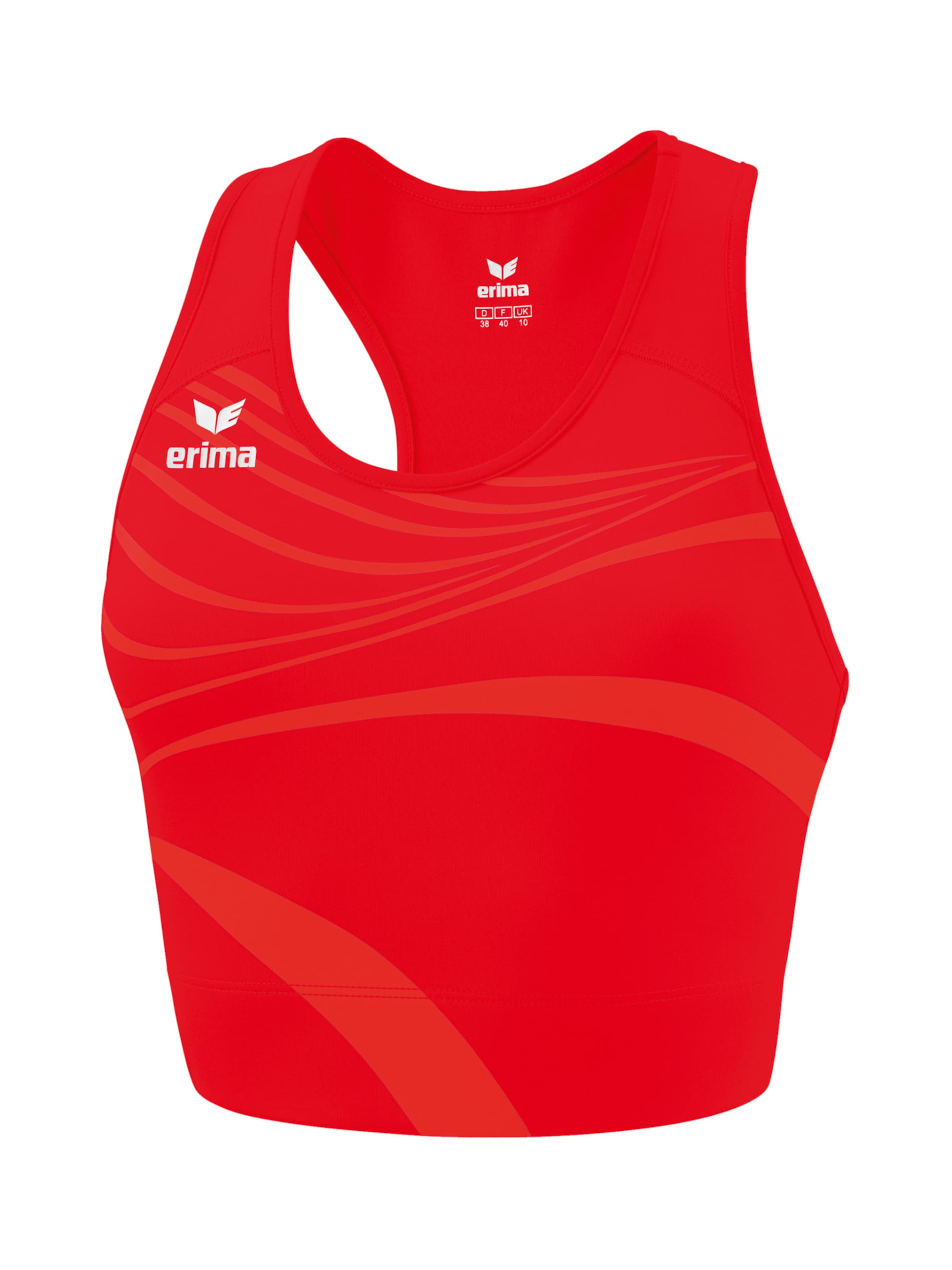 ERIMA Bustier Sporttop in Rot: Vorderseite