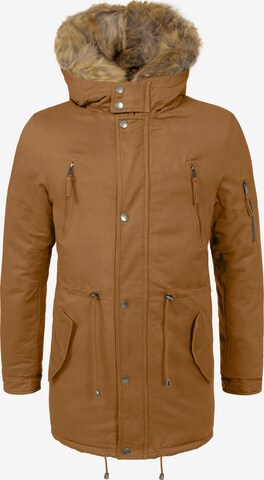 behype Winter Parka 'TYLER' in Brown: front