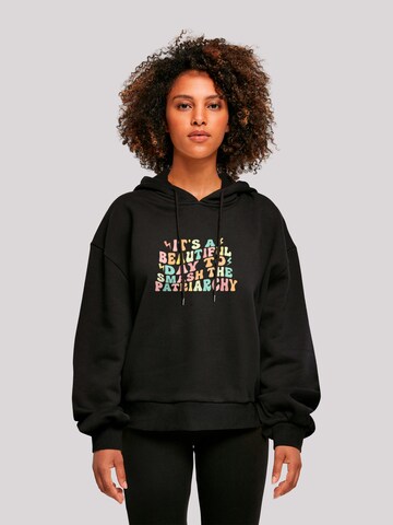 Sweat-shirt 'Internationaler Frauentag Girl Power Patriarchat' F4NT4STIC en noir : devant
