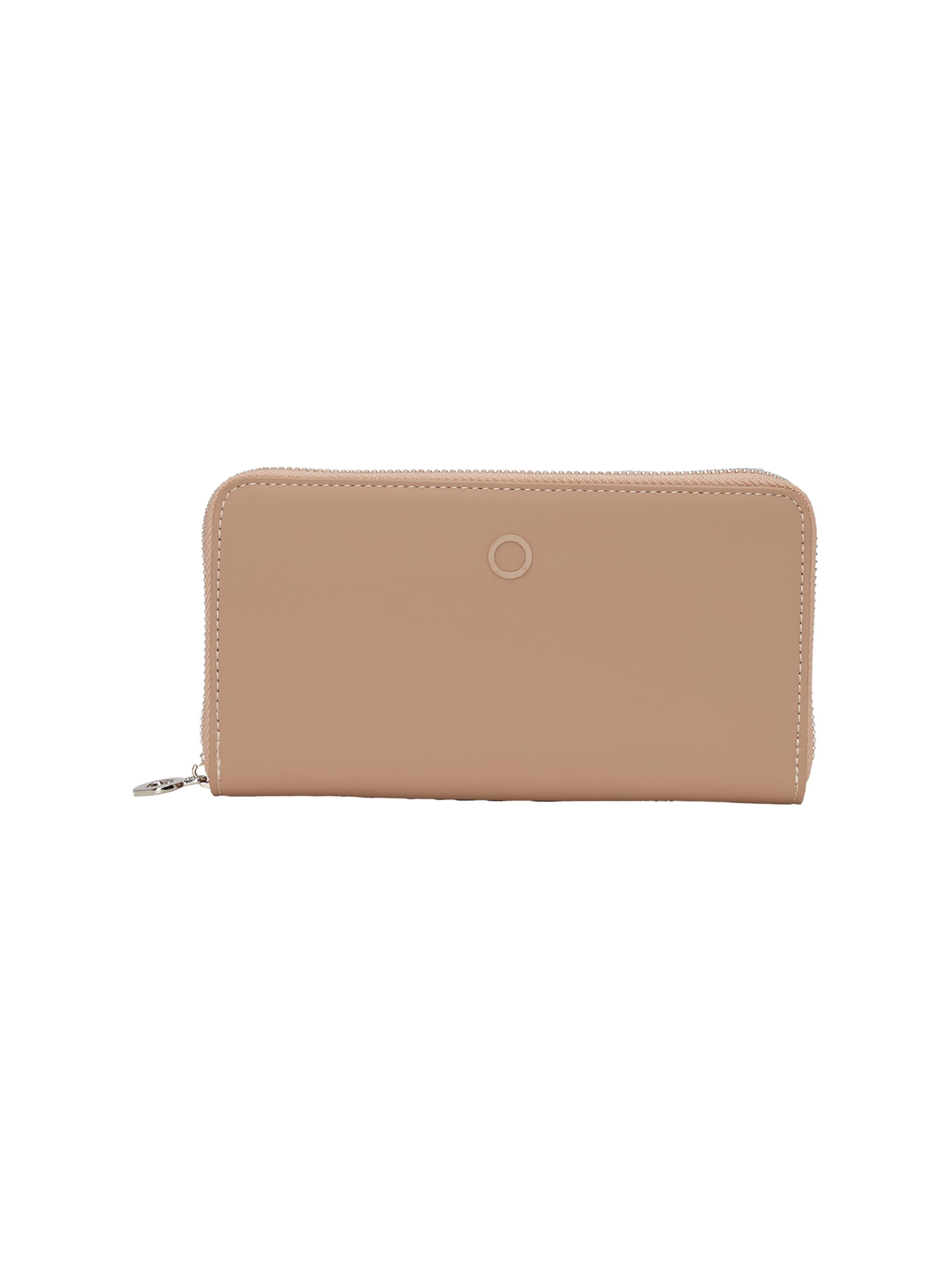 O bag Wallet in Beige: front