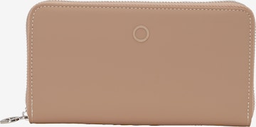 O bag Wallet in Beige: front