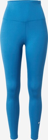 Pantaloni sport 'One' de la NIKE pe albastru: față