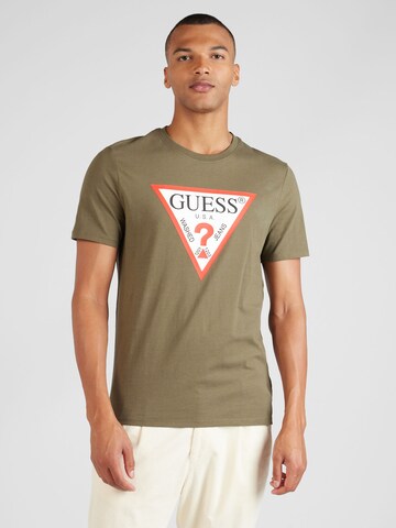 GUESS Póló - zöld: elől
