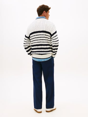 Pullover 'BRETON' di TOMMY HILFIGER in bianco