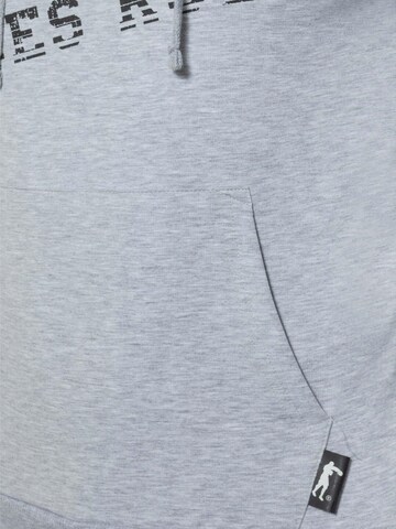 Boxeur des Rues Sweatshirt 'Hooded Sweatshirt with Thumb Openings'‌‌ in Grau