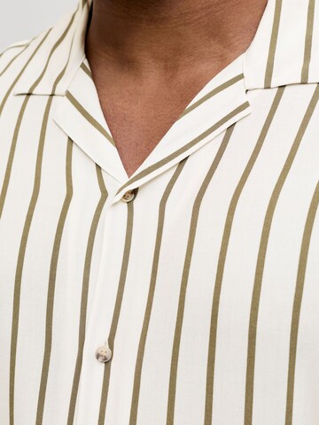 Jack & Jones Plus Средняя посадка Рубашка 'JJEJeff' в Бежевый