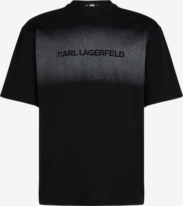 juoda Karl Lagerfeld Marškinėliai: priekis