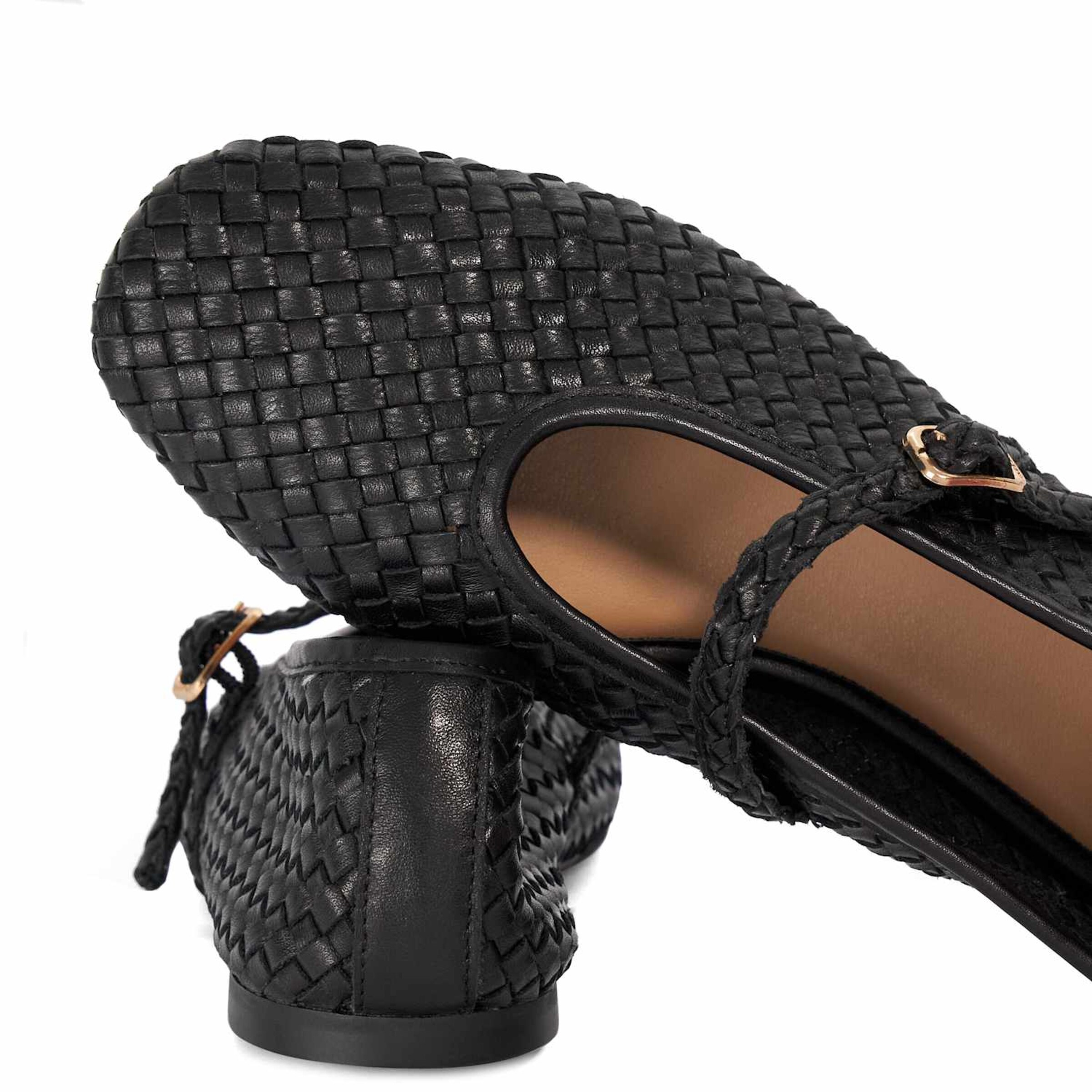 Ballerines à lanières Dune LONDON en noir