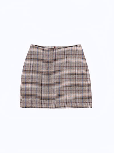 BIG STAR Skirt 'Linneti' in Blue / Light brown / Bordeaux / Black, Item view