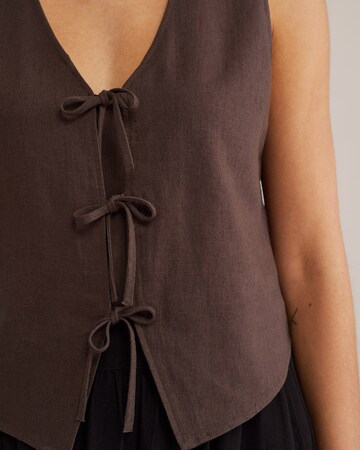 Gilet de costume WE Fashion en marron