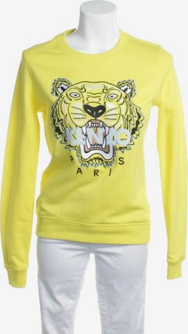 KENZO Sweatshirt & Zip-Up Hoodie in S in Yellow: front