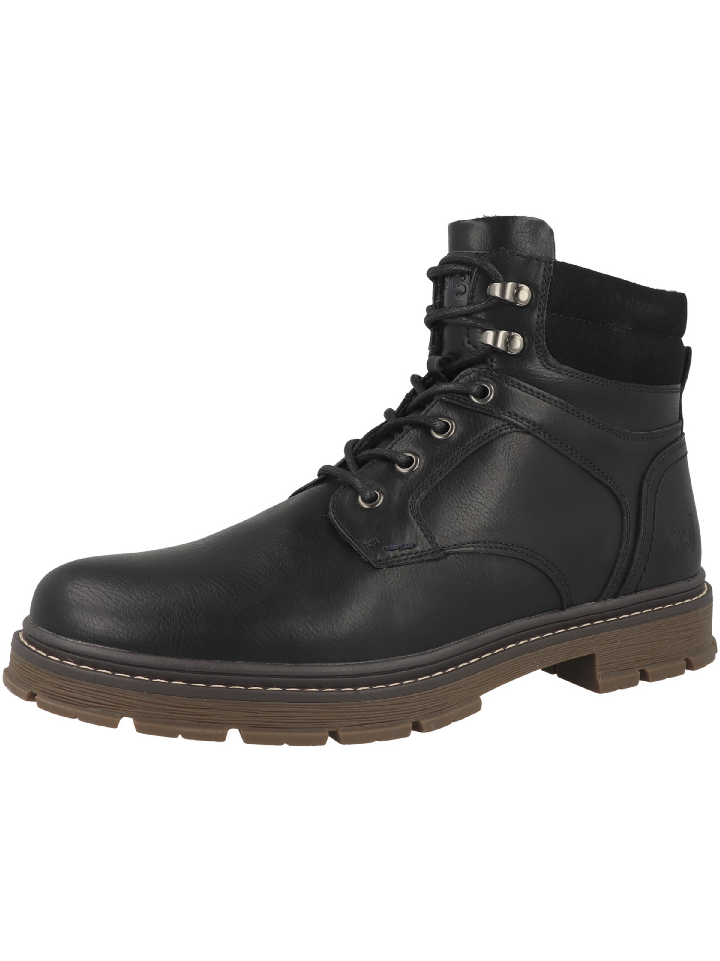 WRANGLER Schnürboots ' Morgan ' in Schwarz: Vorderseite