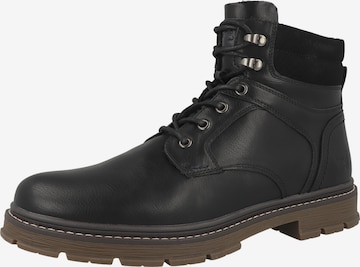 WRANGLER Veterboots ' Morgan ' in Zwart: voorkant