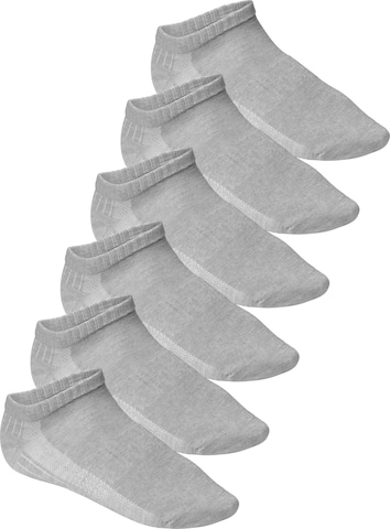 footstar Athletic Socks 'Perfect Fit' in Grey: front