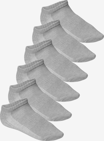 footstar Athletic Socks 'Perfect Fit' in Grey: front