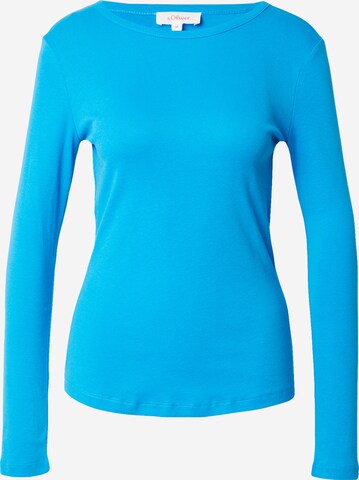 s.Oliver Shirt in Blauw: voorkant