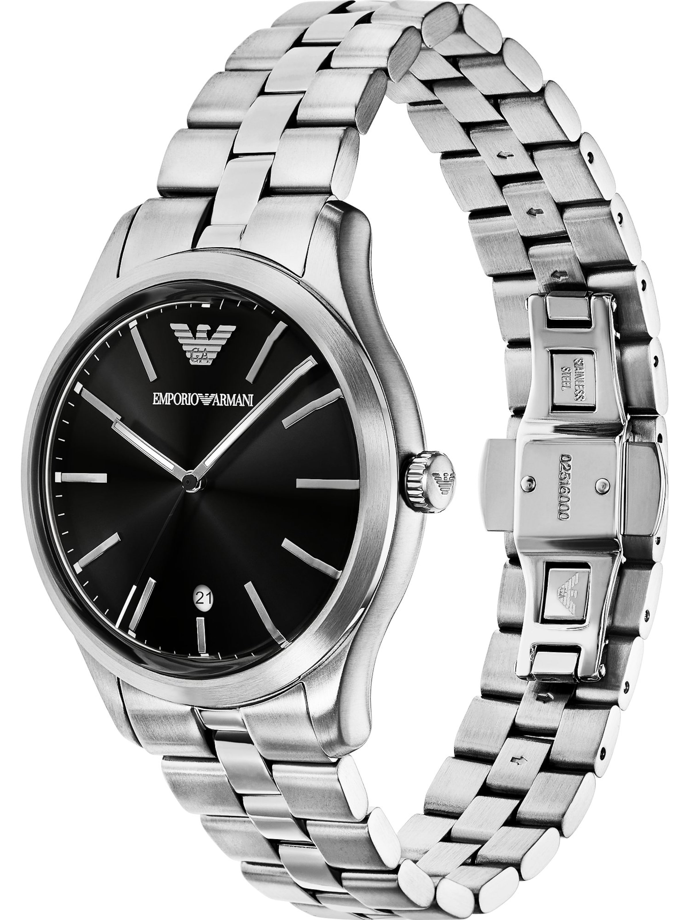 Emporio Armani Analoguhr in Silber