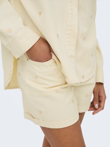 ONLY Slim fit Jeans 'ONLVEGA' in Beige