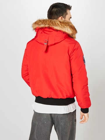 Superdry Regular fit Winter jacket 'EVEREST' in Red