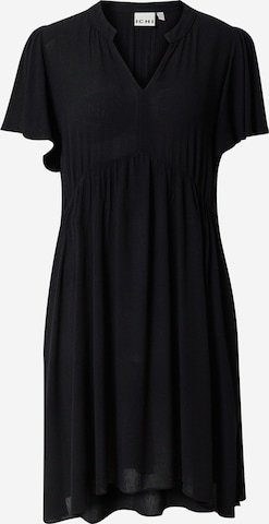 ICHI Shirt Dress 'Marrakech' in Black: front