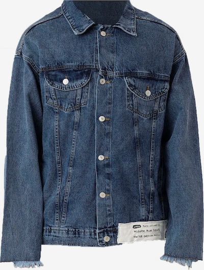 Dandalo Veste mi-saison en bleu denim / orange foncé / noir / blanc, Vue avec produit