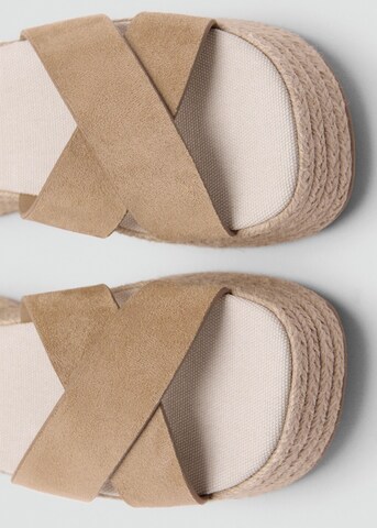 MANGO TEEN Strap Sandals 'Mara' in Brown