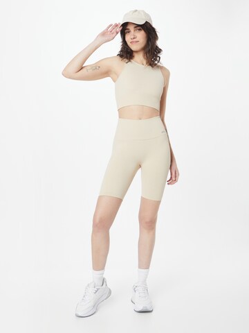 aim'n Skinny Workout Pants in Beige