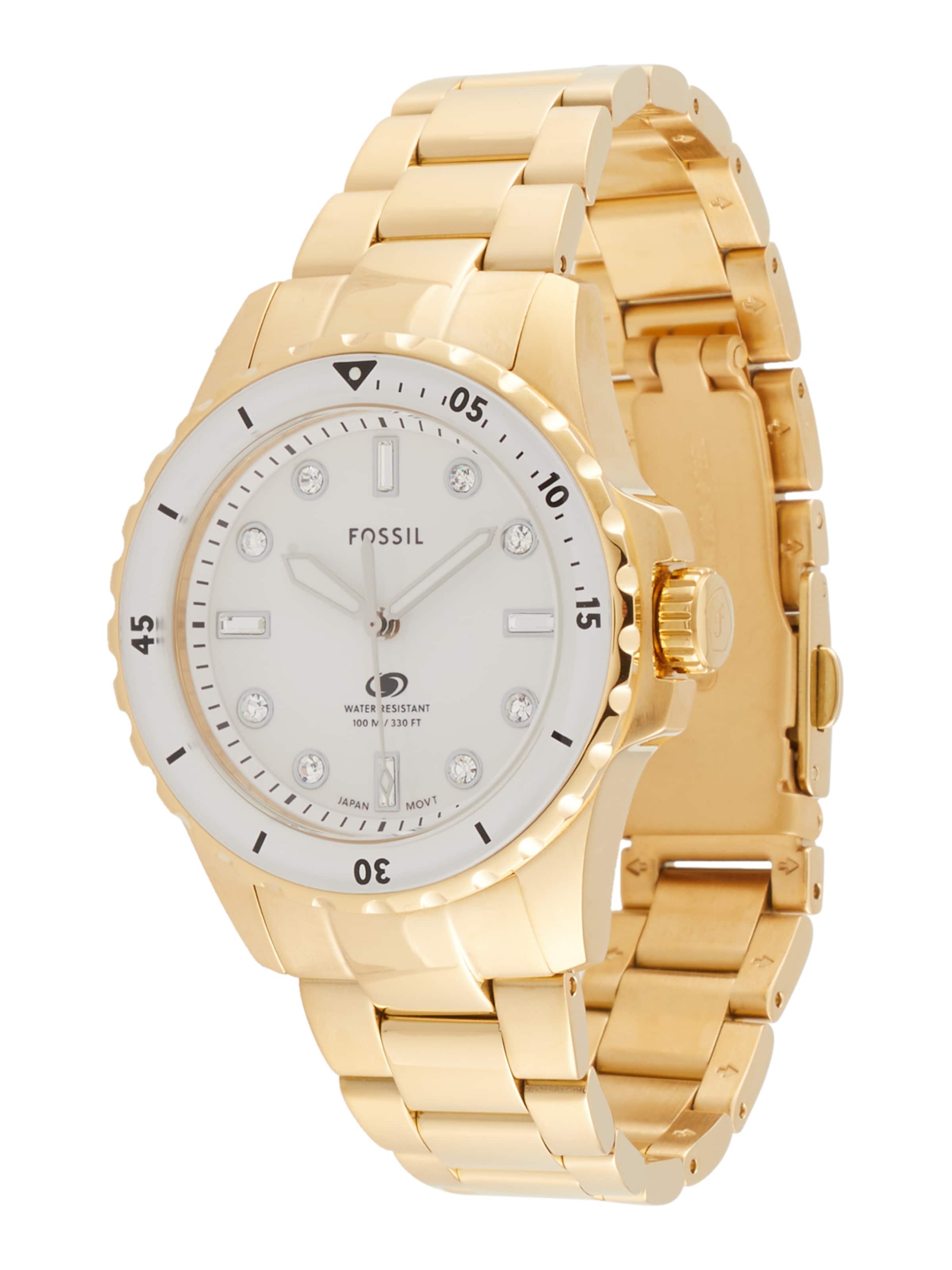 FOSSIL Uhr 'BLUE' in Gold: Vorderseite