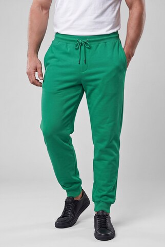 Men Plus Tapered Trousers in Green