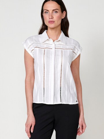 KOROSHI Blouse in White: front