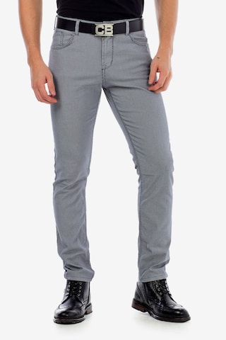 CIPO & BAXX Regular Pants 'Jape' in Grey: front