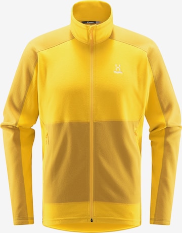 Haglöfs Athletic Fleece Jacket 'Buteo' in Yellow: front