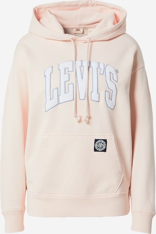 Sweat-shirt 'Graphic Standard Hoodie' LEVI'S ® en rose : devant
