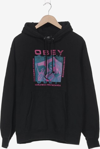 Obey Sweatshirt & Zip-Up Hoodie in L in Black: front