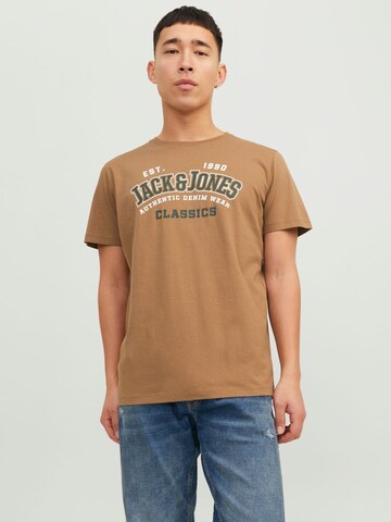 Maglietta di JACK & JONES in marrone: frontale