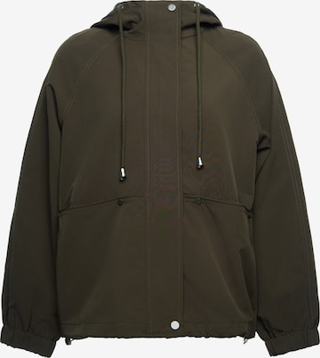 Veste mi-saison Usha en marron : devant
