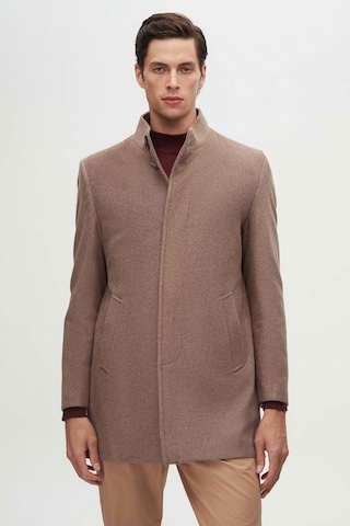 D’S Damat Between-seasons coat in Brown: front