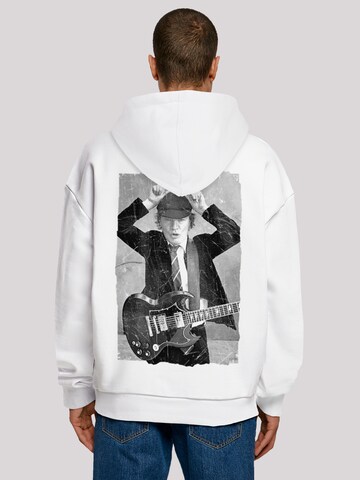 F4NT4STIC Sweatshirt 'ACDC ' in Wit: voorkant