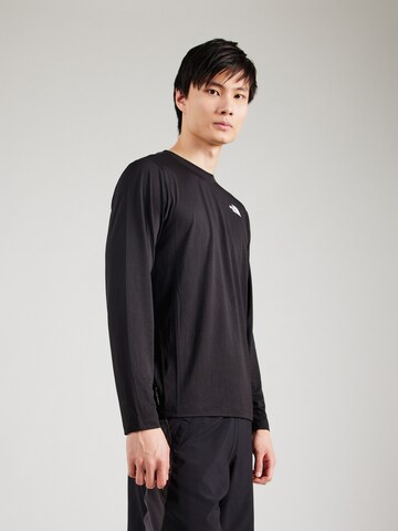 THE NORTH FACE - Camiseta funcional en negro: frente