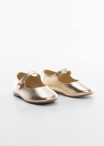 MANGO KIDS Ballet Flats 'Hanna' in Gold