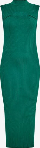 faina Gebreide jurk in Groen: voorkant