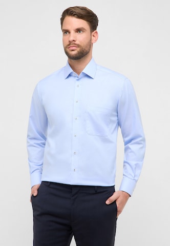 ETERNA Comfort Fit Hemd in Blau: Vorderseite